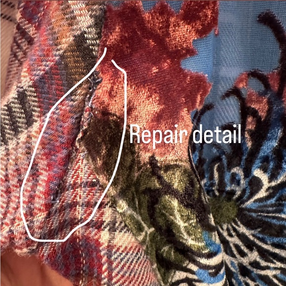 Aratta Silent Journey Mixed Print Flannel Shirt. Size L - Picture 4 of 6